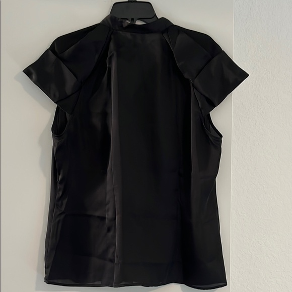 Worthington Black Short Sleeve Blouse XL - Picture 4 of 5